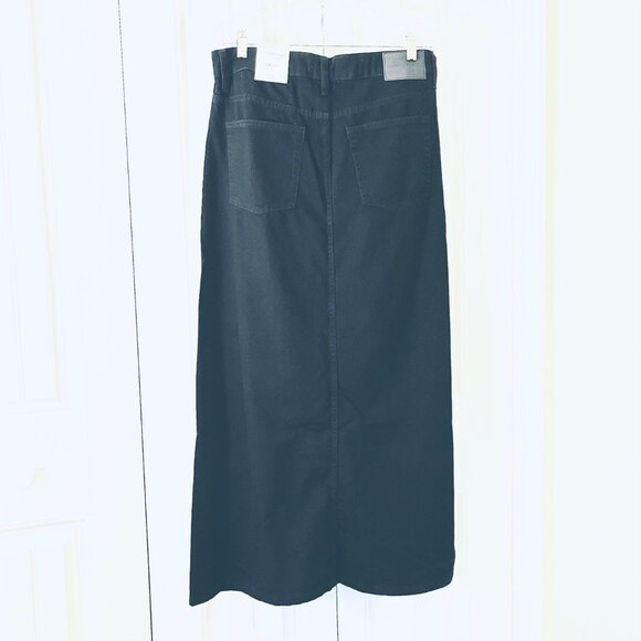 Lucky Brand Denim Maxi Skirt in Black (Size 10/30) New with Tag - Picture 6 of 10